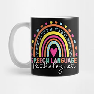 Speech Therapy Rainbow Speech Language Pathologist Therapist Mug